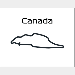 F1 canada track design Posters and Art